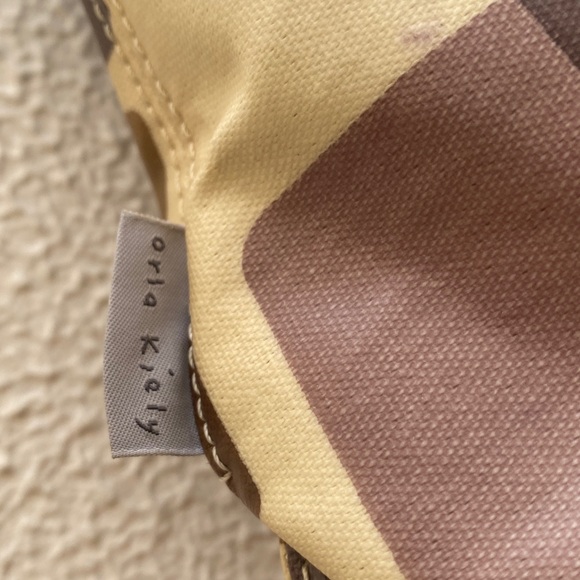 Orla Kiely Coated Canvas Geometric Pattern Shoulder Bag Purse Zip Wallet Set - Picture 15 of 17